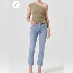 Agolde Riley High rise straight crop size 27